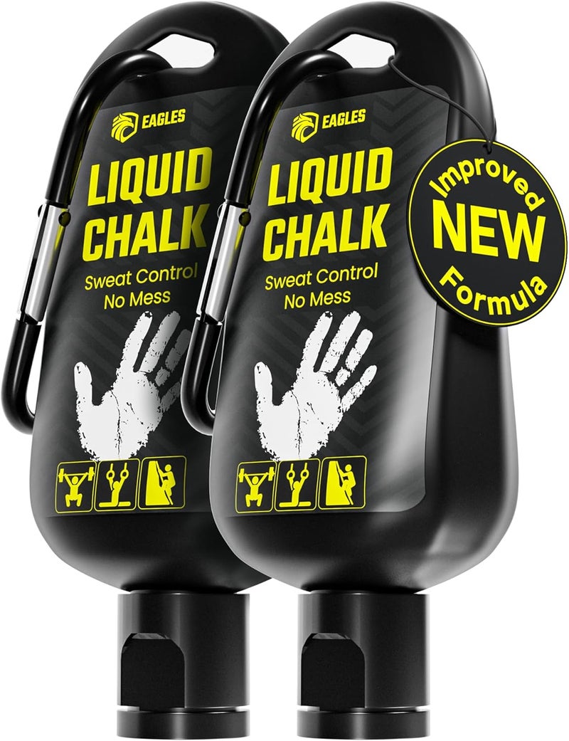 Eagle's Pro Grade Gym Liquid Chalk 50, 120 or 280ml Mess-Free Chalk for Weightlifting, Gymnastics Rock Climbing, Pole Grip, Sports Dries in Seconds - Sweat-Resistant and Long Lasting - Image 1